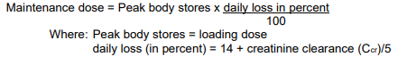 Lanoxin Dosage Formula 1