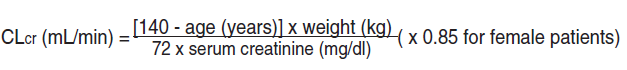 Regadex Dosage Formula 1